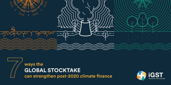 Seven ways the Global Stocktake can strengthen the post‐2020 climate finance agenda
