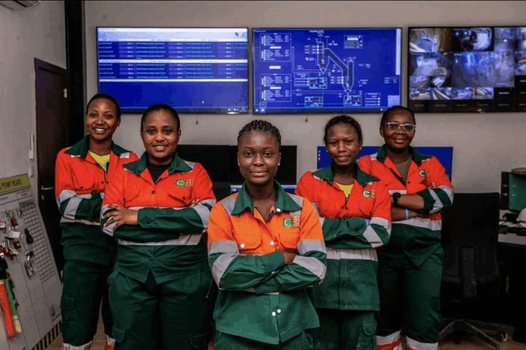 Five lab technicians